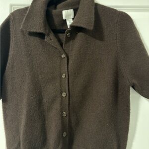 H&M Chocolate Knit Cardigan